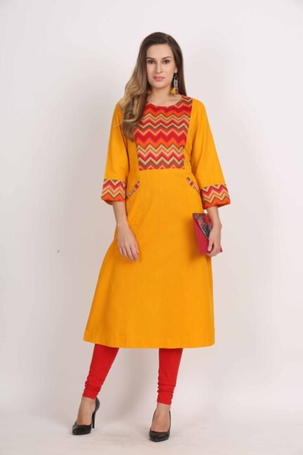 Yellow kurti